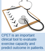 CPET is an important clinical tool to evaluate exercise capacity and predict outcome in patients.