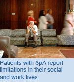 Patients with SpA report limitations in their social and work lives.