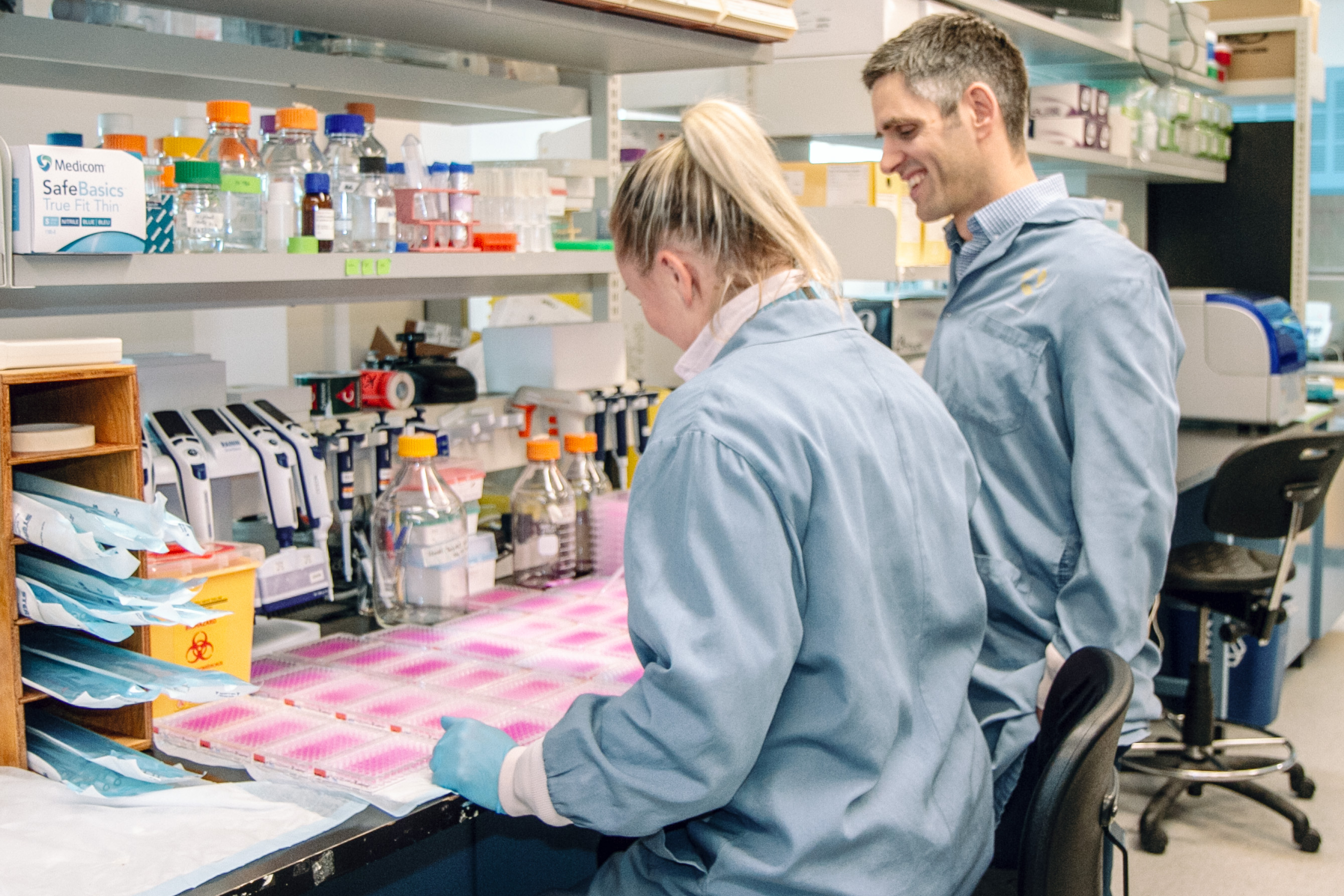 Image of people in a lab