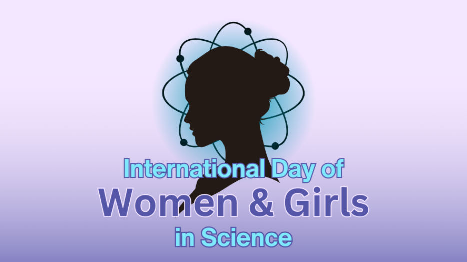 Silhouette of a woman's head overtop of a graphic of a neuron with text saying 