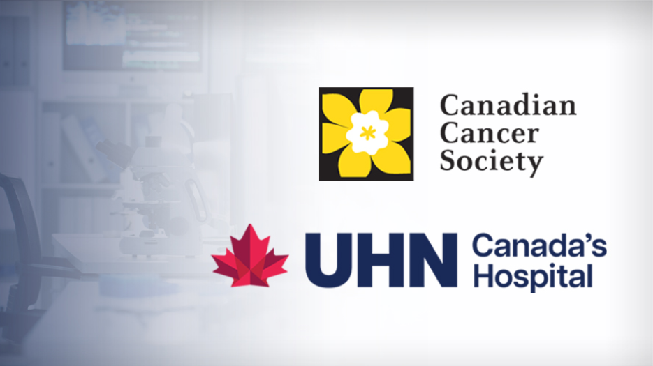 Blurred image of a lab bench with institutional logos overlayed on a blue gradient.