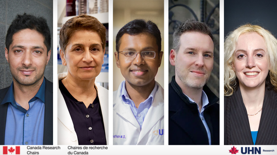 Photographs of the five awardees.