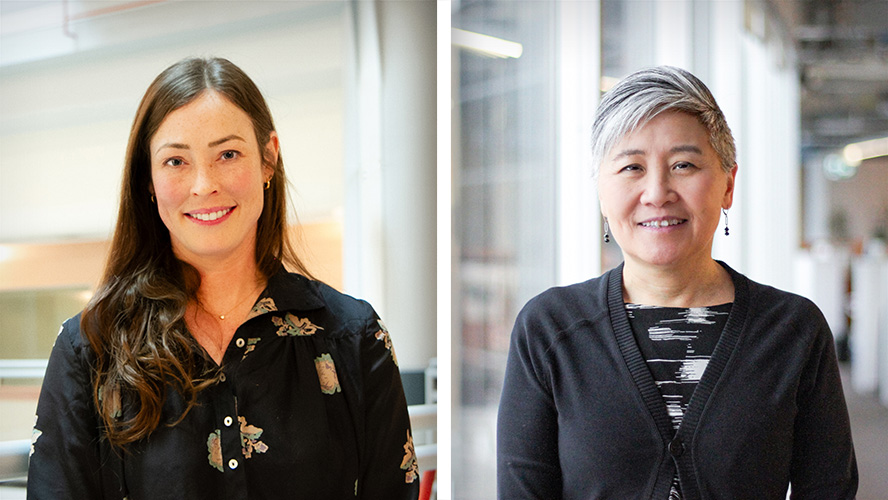 (L-R) Dr. Jennifer Bell, lead author of the study and Dr. Christine Chen, senior author of the study.