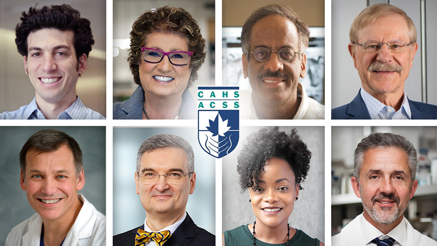 (L-R, top to bottom) Drs. Jordan Feld, Eleanor Fish, Masoom Haider, Robert Inman, Jonathan Irish, Milos Popovic, Nicole Woods, and Brad Wouters.