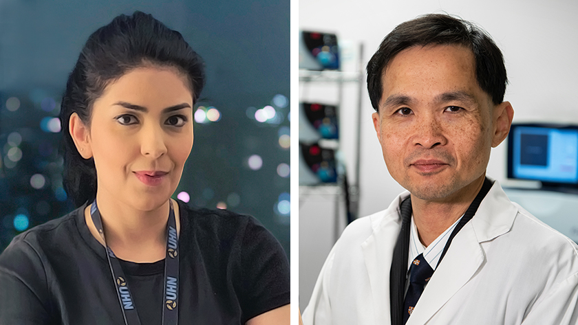 (L-R) Drs. Ghazaleh Darmani and Robert Chen.