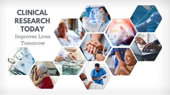 Collage of clinical research at UHN.