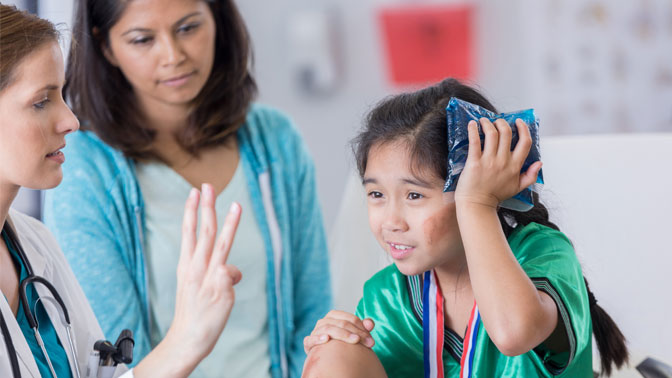 Traumatic brain injuries often occur through sports and motor vehicle collisions. When mild in severity, they are frequently referred to as concussions.