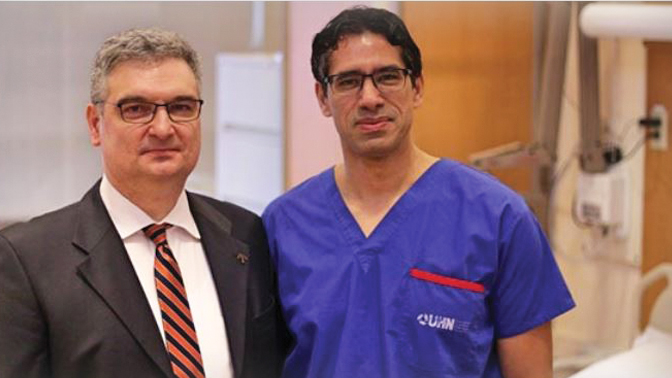 Co-founders of CRANIA, Drs. Milos Popovic (left) and Taufik Valiante (right), say the centre will bring a new integrated approach to the field of neuromodulation (Photo:UHN).
