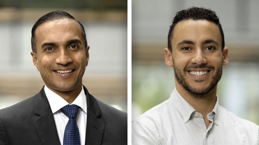 (L-R) Dr. Ralph DaCosta, Senior Scientist at the Princess Margaret Cancer Centre and corresponding senior author of the study; Dr. Tim Samuel, former PhD student in Dr. DaCosta's lab and first author of the study.