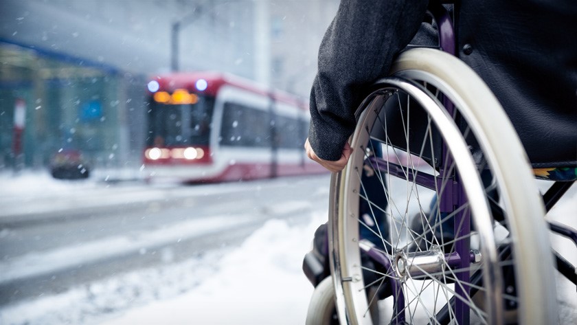 Individuals who use mobility aids, including wheelchairs and scooters, face serious barriers in winter weather. Even slopes and curbs that conform to standards set by the Americans with Disabilities Act can present challenges. 