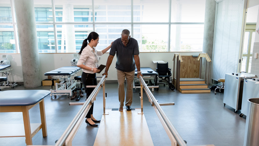 Safety efforts in rehabilitation hospitals typically rely on voluntary incidence reporting from care providers and primarily focus on preventing falls and skin injuries.
