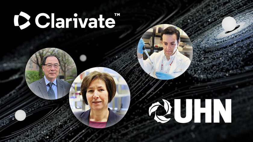 The world's highly cited researchers at UHN in 2022 include (left to right) Drs. Ming-Sound Tsao, Cheryl Arrowsmith and Slava Epelman.