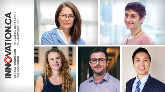 Clockwise from top left: Drs. Sarah Crome, Rama Khokha, Benjamin Lok, Shane Harding and Stephanie Protze.