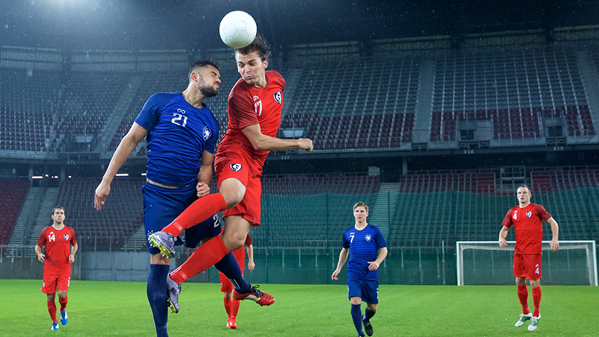 While soccer requires skilled footwork, it also requires players to use their head. Known as heading', players intentionally hit the ball with their head to pass the ball to teammates or to score.