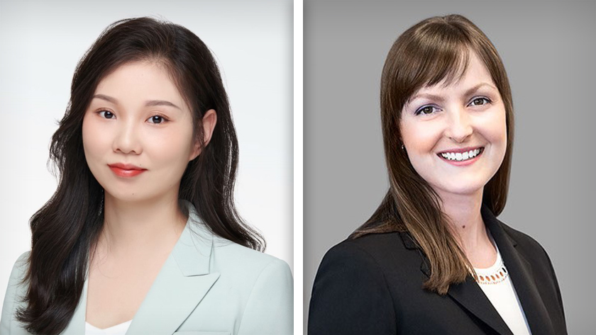 Dr. Lina Liu (left) is a postdoctoral fellow at the Princess Margaret Cancer Centre and first author of the study. Dr. Kristin Hope (right) is a Senior Scientist at the Princess Margaret Cancer Centre and Associate Professor at the University of Toronto.