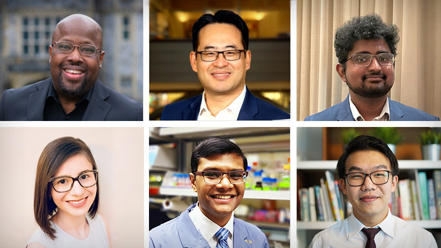 (L-R, clockwise) Co-Directors of MOTSRTP, Segun Famure and Dr. S Joseph Kim as well students involved in this study, Cavizshajan Skanthan, Jonathan Wang, Imindu Liyanageand and Kristiana Xhima. 