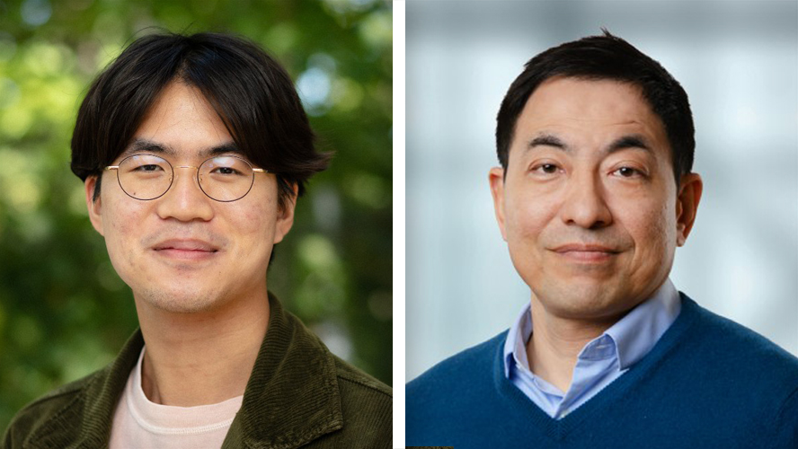 (L-R) Derrick Lim, PhD candidate in Dr. Kei Masani's lab; Dr. Kei Masani, Senior Scientist at the KITE Research Institute.