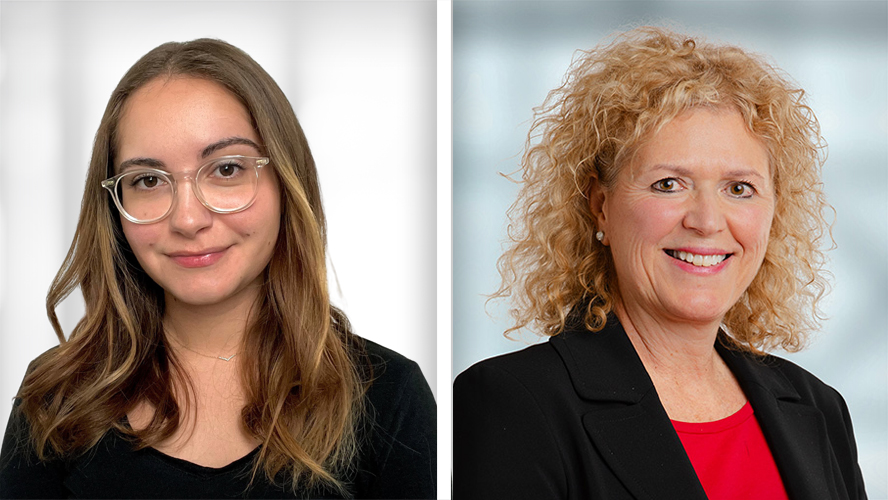 Alexandra Krassikova, Research Associate, and Dr. Katherine McGilton, Senior Scientist at KITE