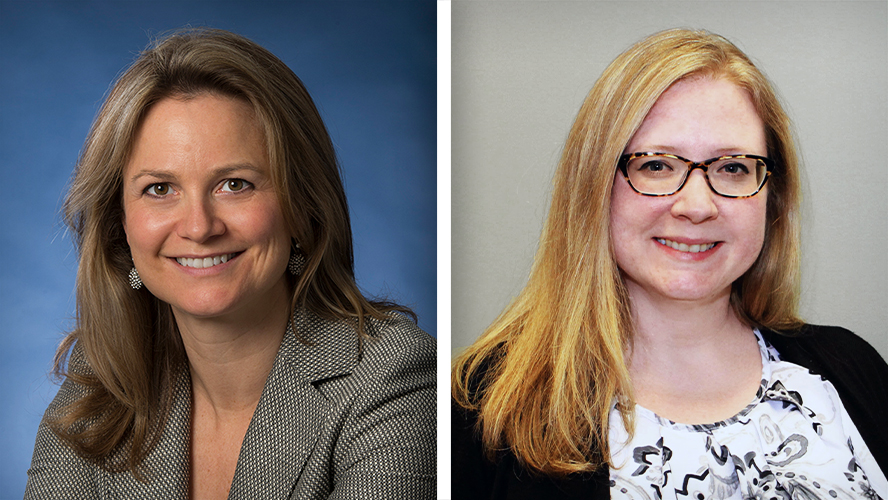 (L-R) Dr. Carol-anne Moulton, Clinician Scientist at The Institute for Education Research and senior author of the study; Melanie Hammond Mobilio, Research Associate II and Lab Coordinator.