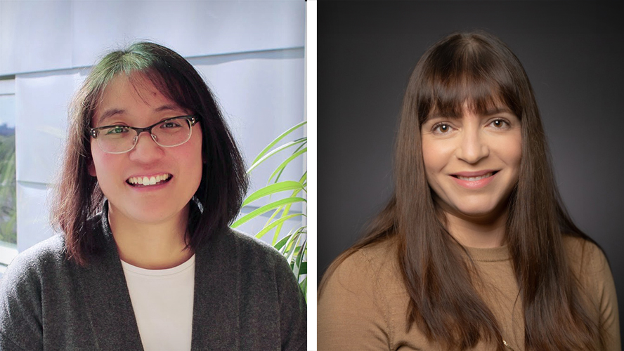 (L-R) Drs. Anne Kawamura, Ph.D. student and first author of the study, and Maria Mylopoulos, TIER Senior Scientist and senior author of this study. 