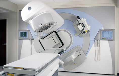High-precision dosages of radiation provided by an IMRT machine (pictured) match the three-dimensional shape of a tumour and reduce treatment side effects.