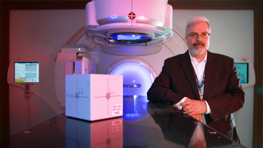 Dr. Jean-Pierre Bissonnette with the Penta Guide at the Princess Margaret Cancer Centre.