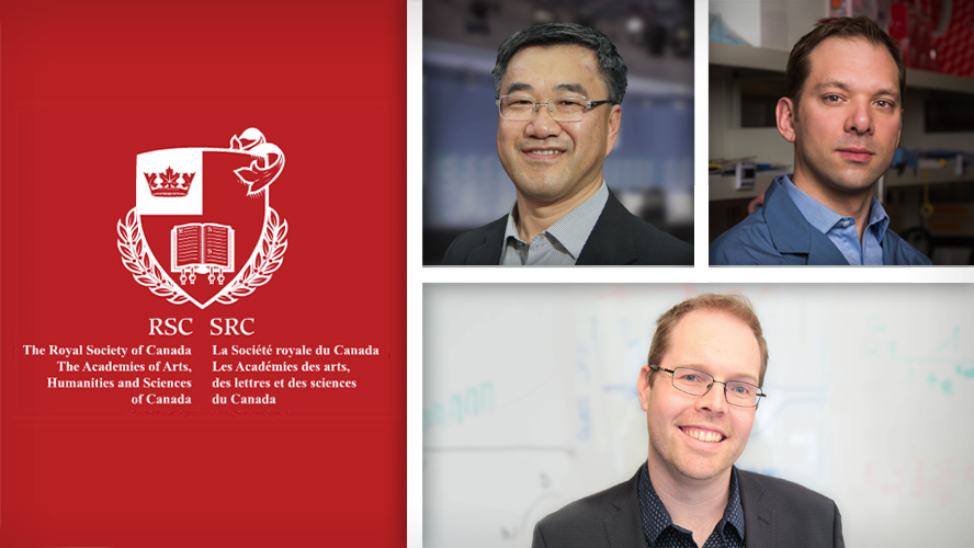 (L-R, top to bottom) Drs. Ren-Ke Li, Senior Scientist at the Toronto General Hospital Research Institute, Mathieu Lupien, Senior Scientist at the Princess Margaret Cancer Centre, and Trevor Pugh, Senior Scientist at the Princess Margaret Cancer Centre.