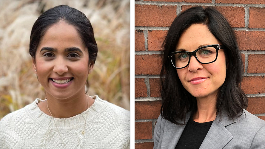(L-R) Dr. Sneha Raju, PhD Candidate, and Dr. Kathryn Howe, Scientist at Toronto General Hospital Research Institute.