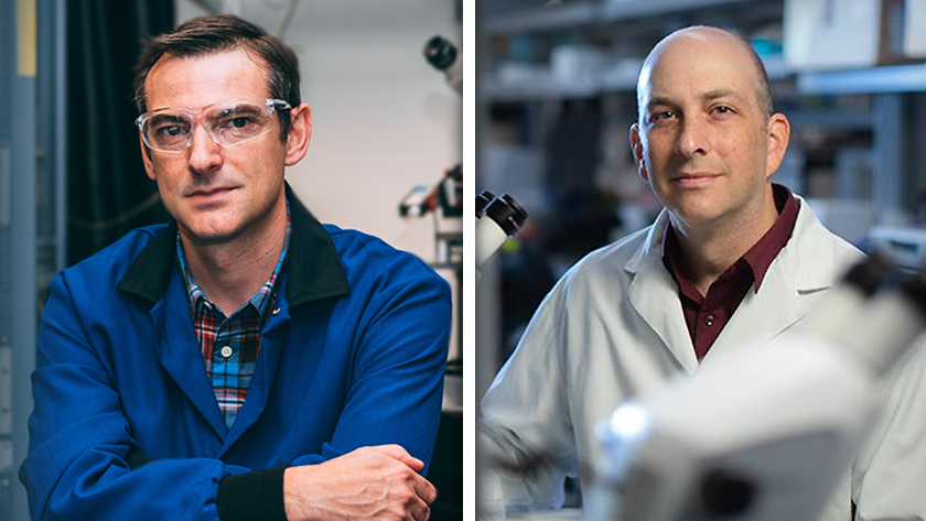 (L) Dr. Mark Reed is Director of the Centre for Medicinal Chemistry and Drug Discovery and senior author of the study. (R) Dr. Jeremy Sivak is a Senior Scientist at the Donald K. Johnson Eye Institute and a co-author of the study (Photo: The Globe and Mai