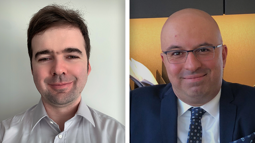 (L-R) Dr. Michael Woolman, former Doctoral Student and current Research Associate at UHN and Dr. Arash Zarrine-Afsar, Senior Scientist at Princess Margaret Cancer Centre.