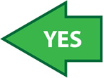 Left arrow containing YES
